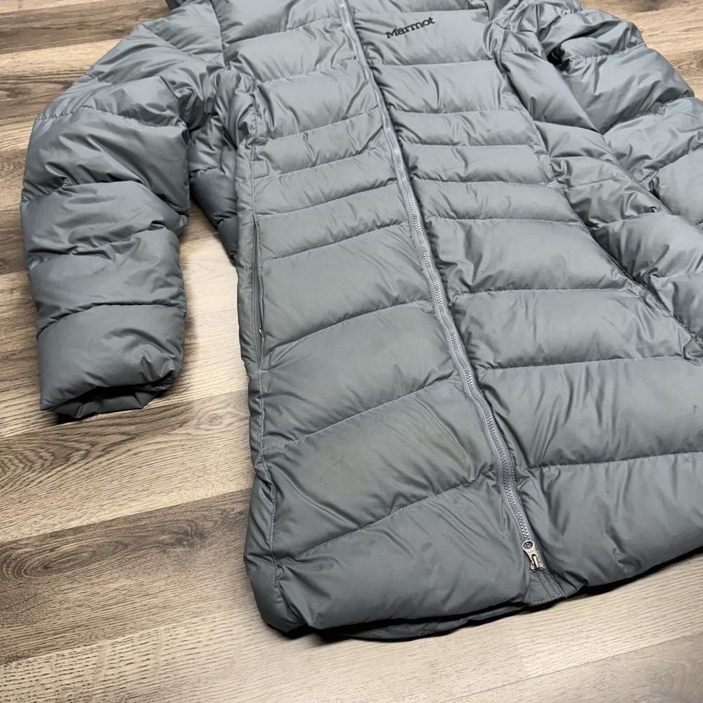 Marmot Women's Montreal Down Puffer Jacket Grey Size XL DEFECTS - Picture 2 of 16
